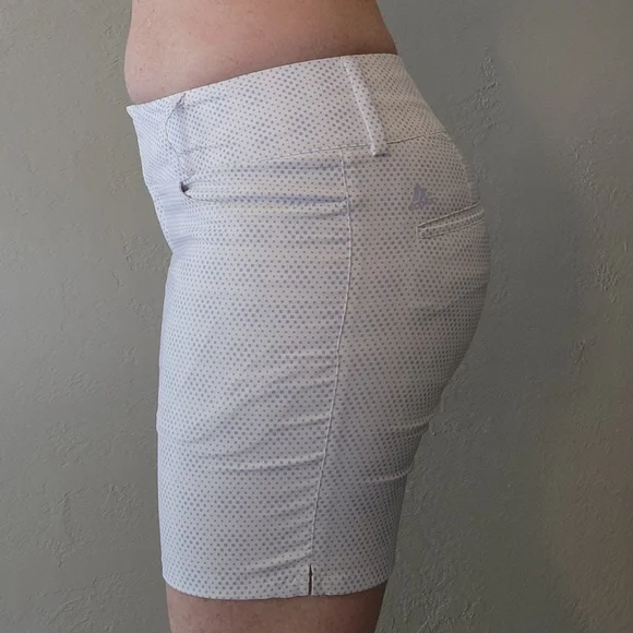 Adidas white/ purple golf shorts - Picture 2 of 5